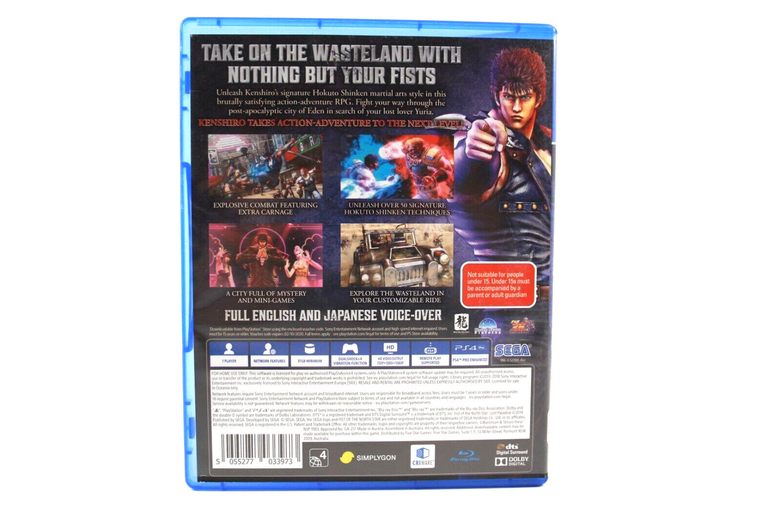 Fist of the North Star: Lost Paradise - PlayStation 4 (PS4) [PAL] WITH WARRANTY