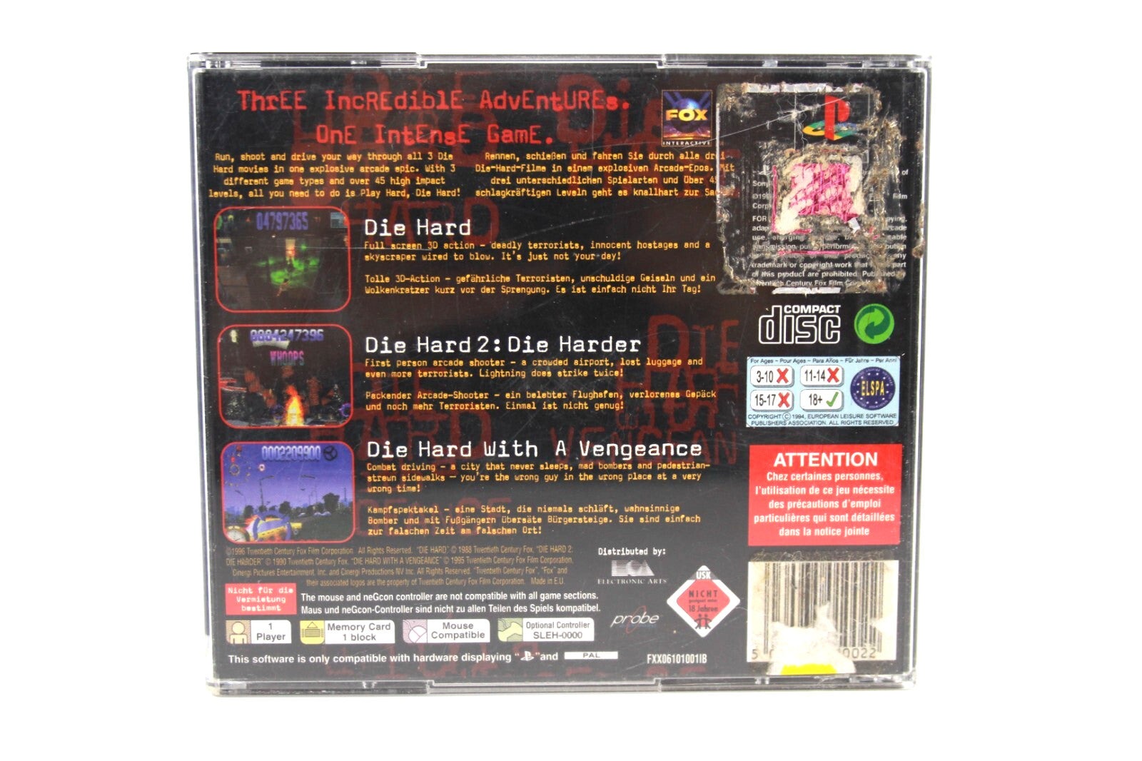 Die Hard Trilogy - PlayStation 1 (PS1) [PAL] - WITH WARRANTY
