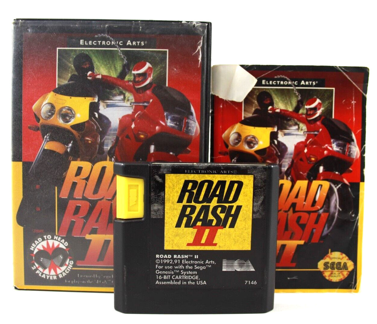 Road Rash II - SEGA Genesis [NTSC-U] - WITH WARRANTY