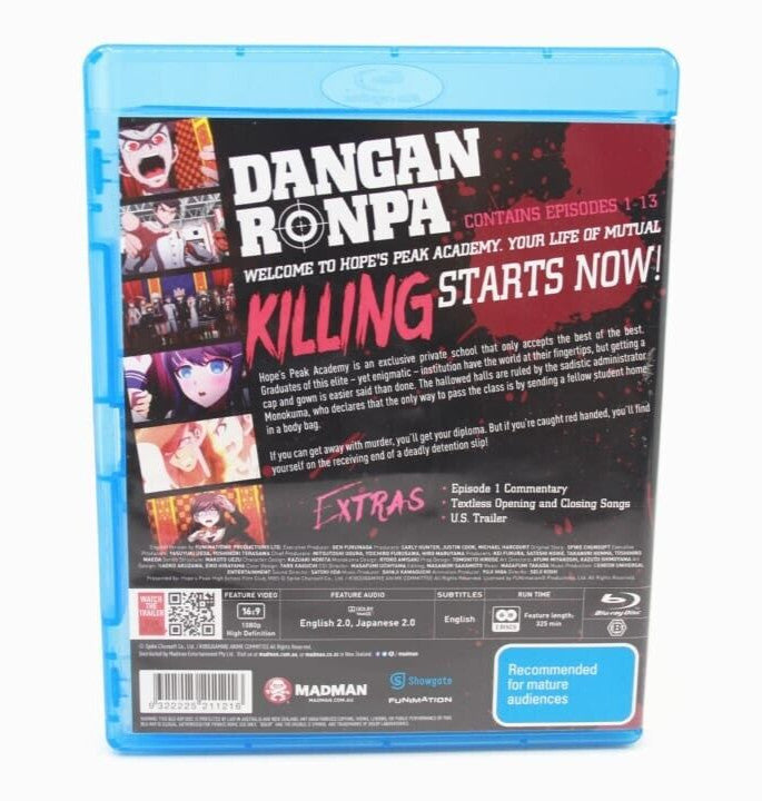 Danganronpa: Complete Series (2 Disc Set) Blu Ray [PAL]