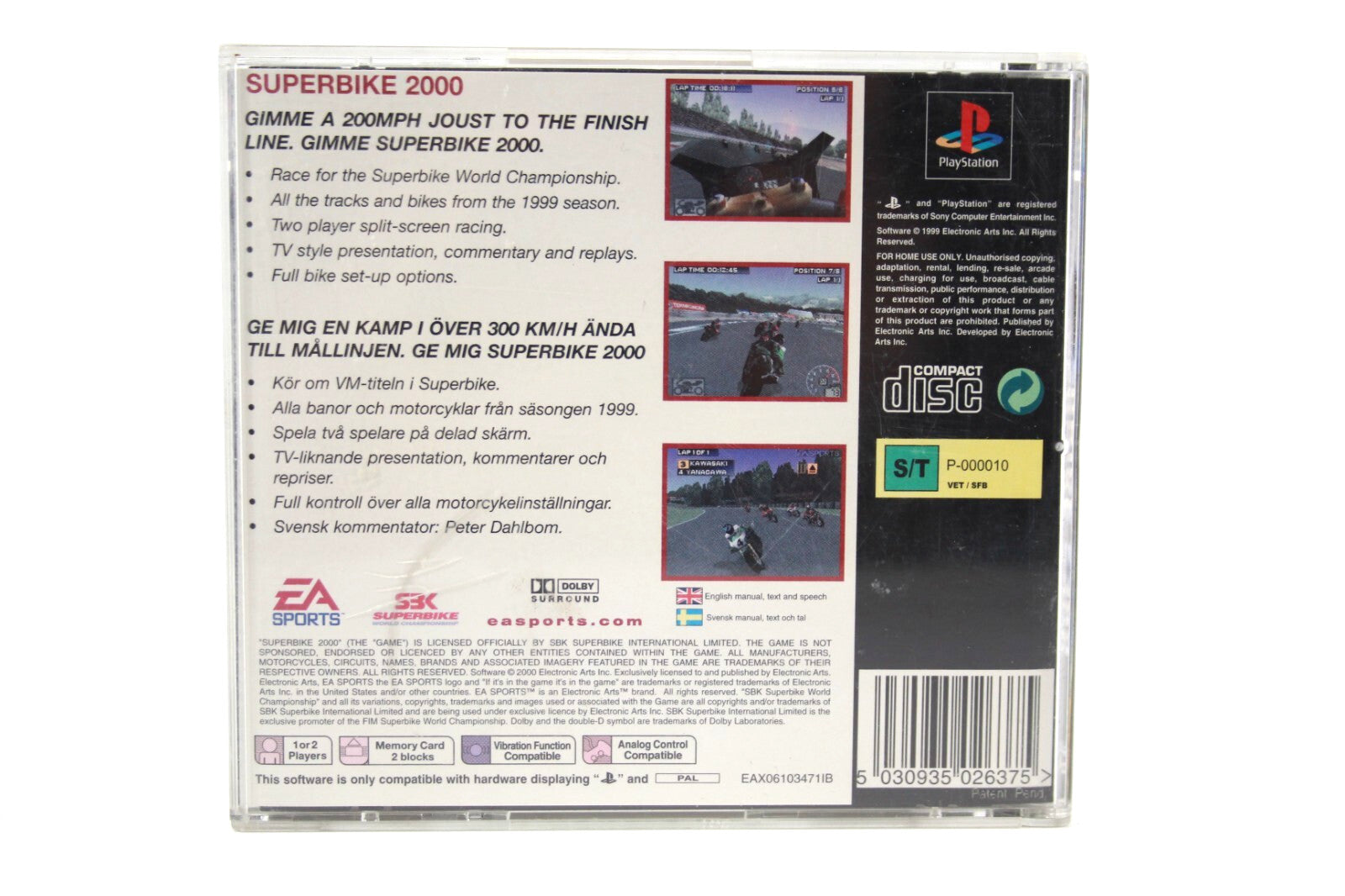 Superbike 2000 - PlayStation 1 (PS1) [PAL] - WITH WARRANTY