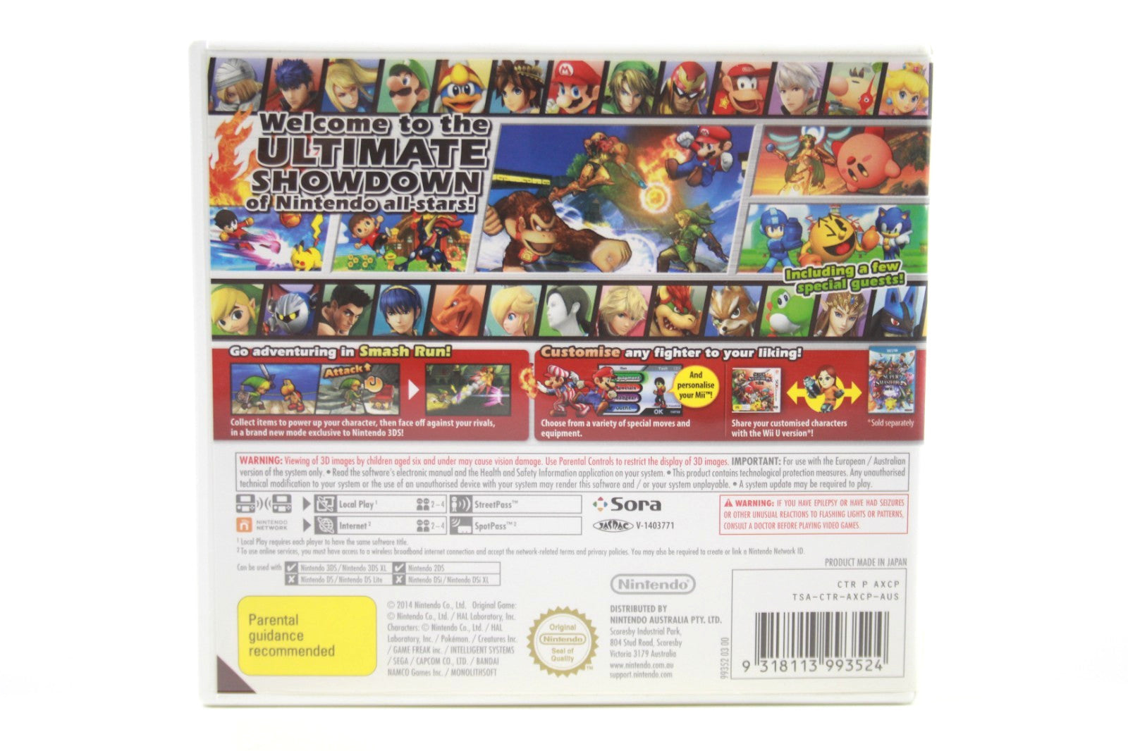 Super Smash Bros - Nintendo 3DS [PAL] - WITH WARRANTY