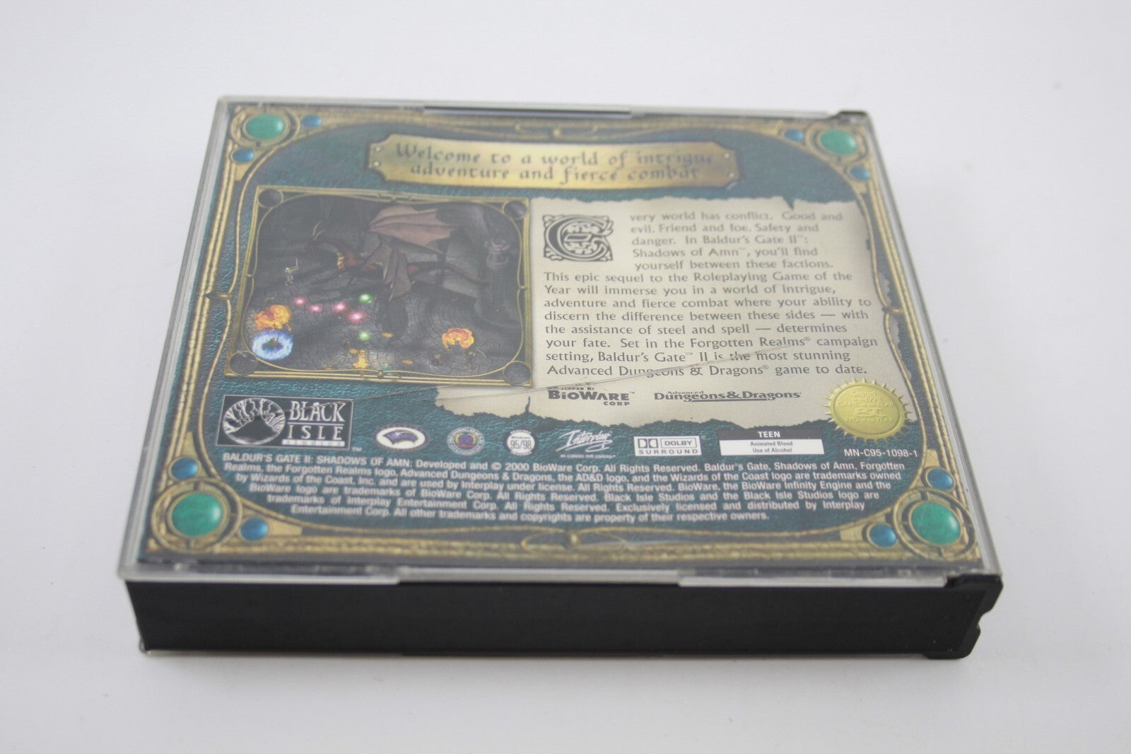 Baldur's Gate 2 II: Shadows of Amn 4 Disc Set Forgotten Realms PC 2000s