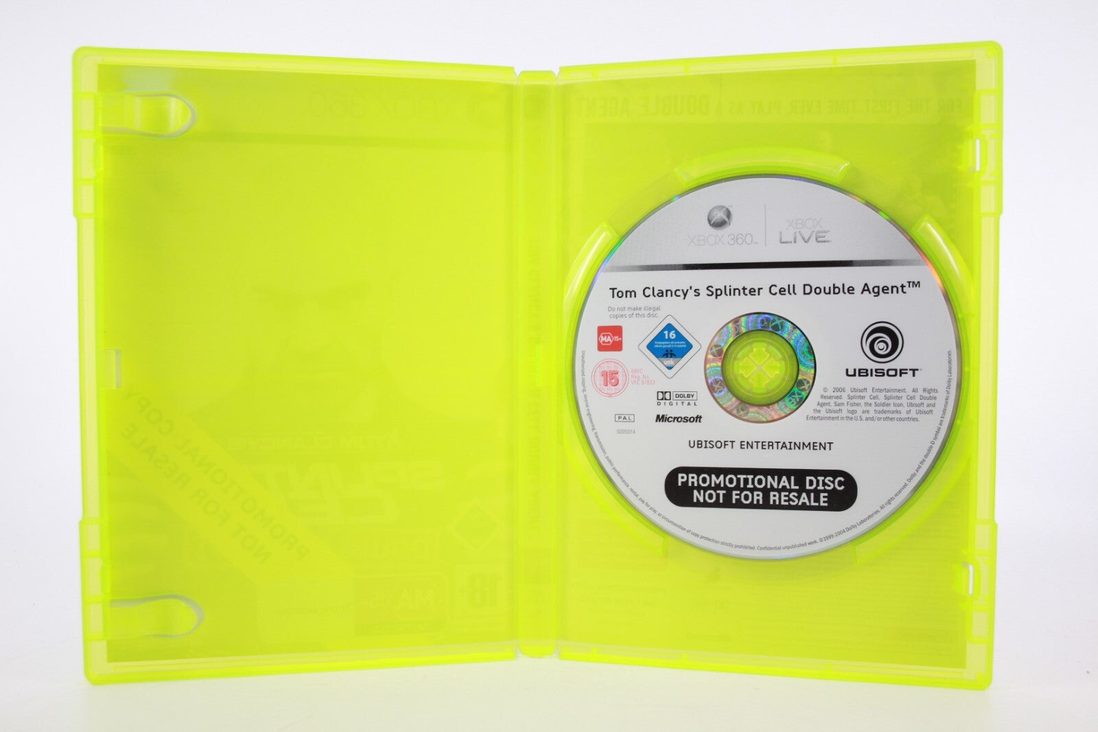 Splinter Cell Double Agent - PROMO COPY (Xbox 360) [PAL] - WITH WARRANTY