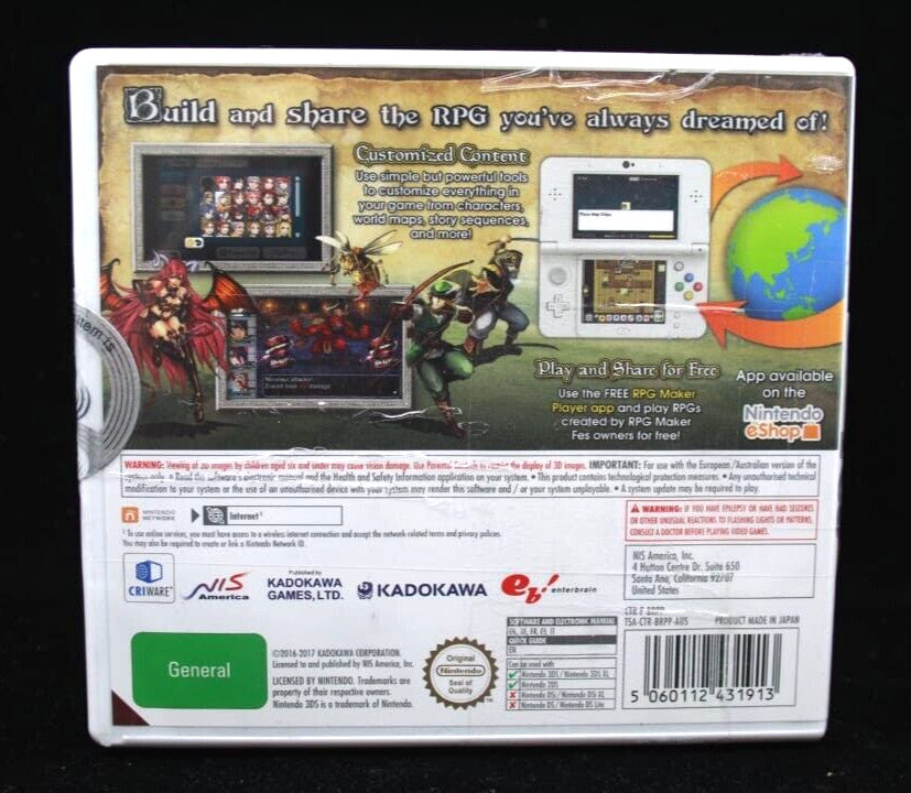RPG Maker FES - Nintendo 3DS [PAL] *STORE RESEALED*