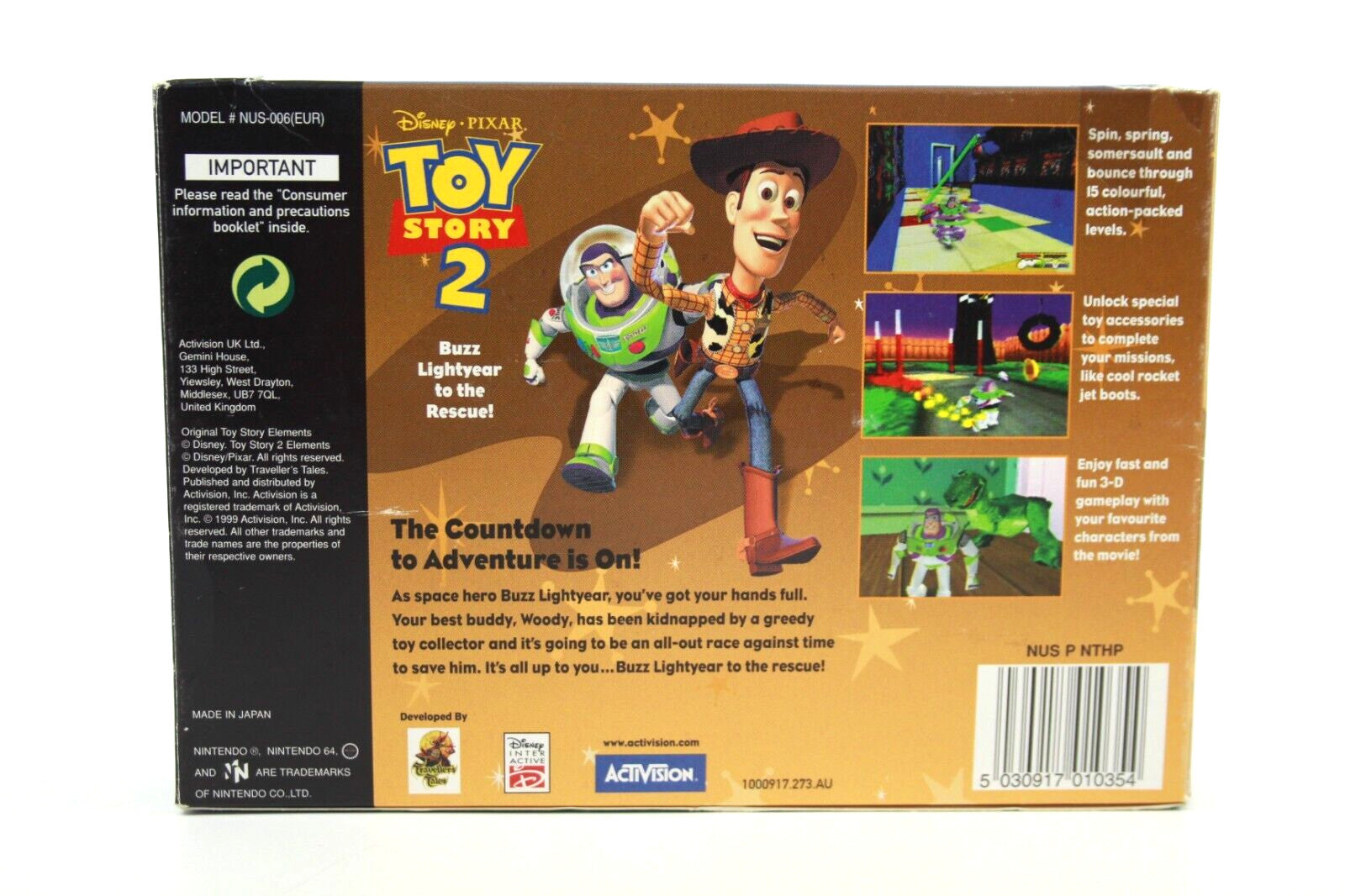 Toy Story 2 - Nintendo 64 (N64) - WITH WARRANTY