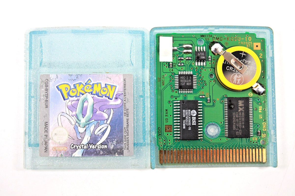 100% Genuine, Pokémon Crystal - Nintendo Game Boy Color [NEW SAVE BATTERY]