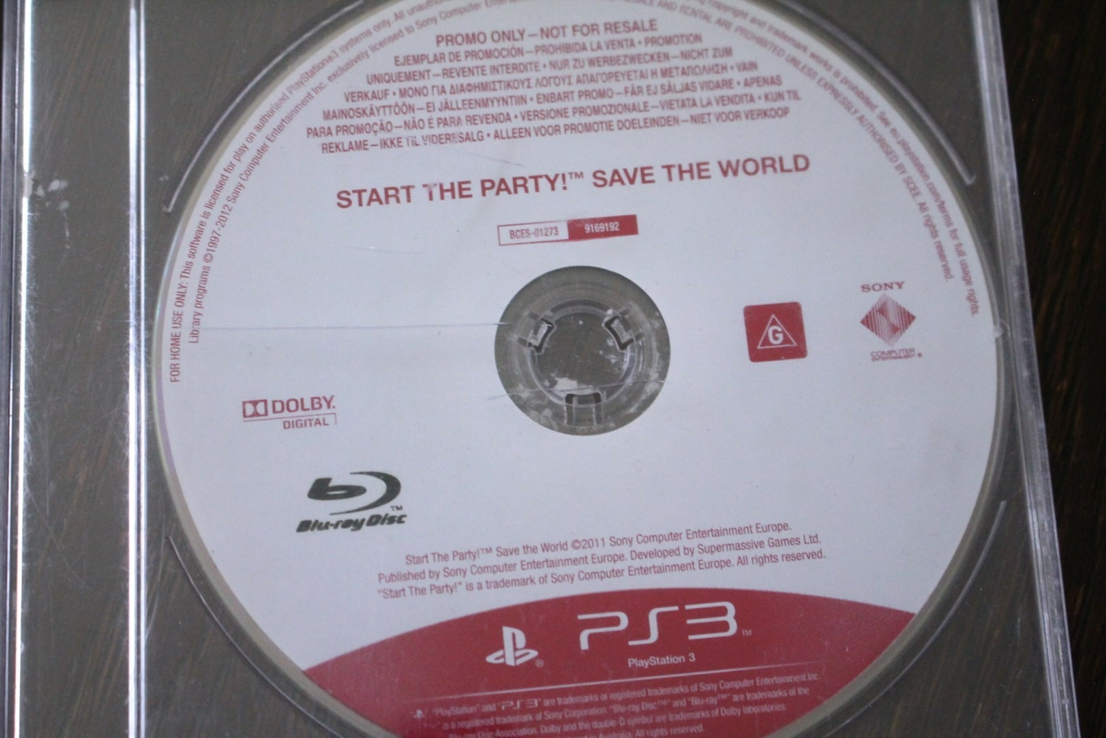 Start The Party! Save the World (Promo) (PS3) [PAL] - WITH WARRANTY