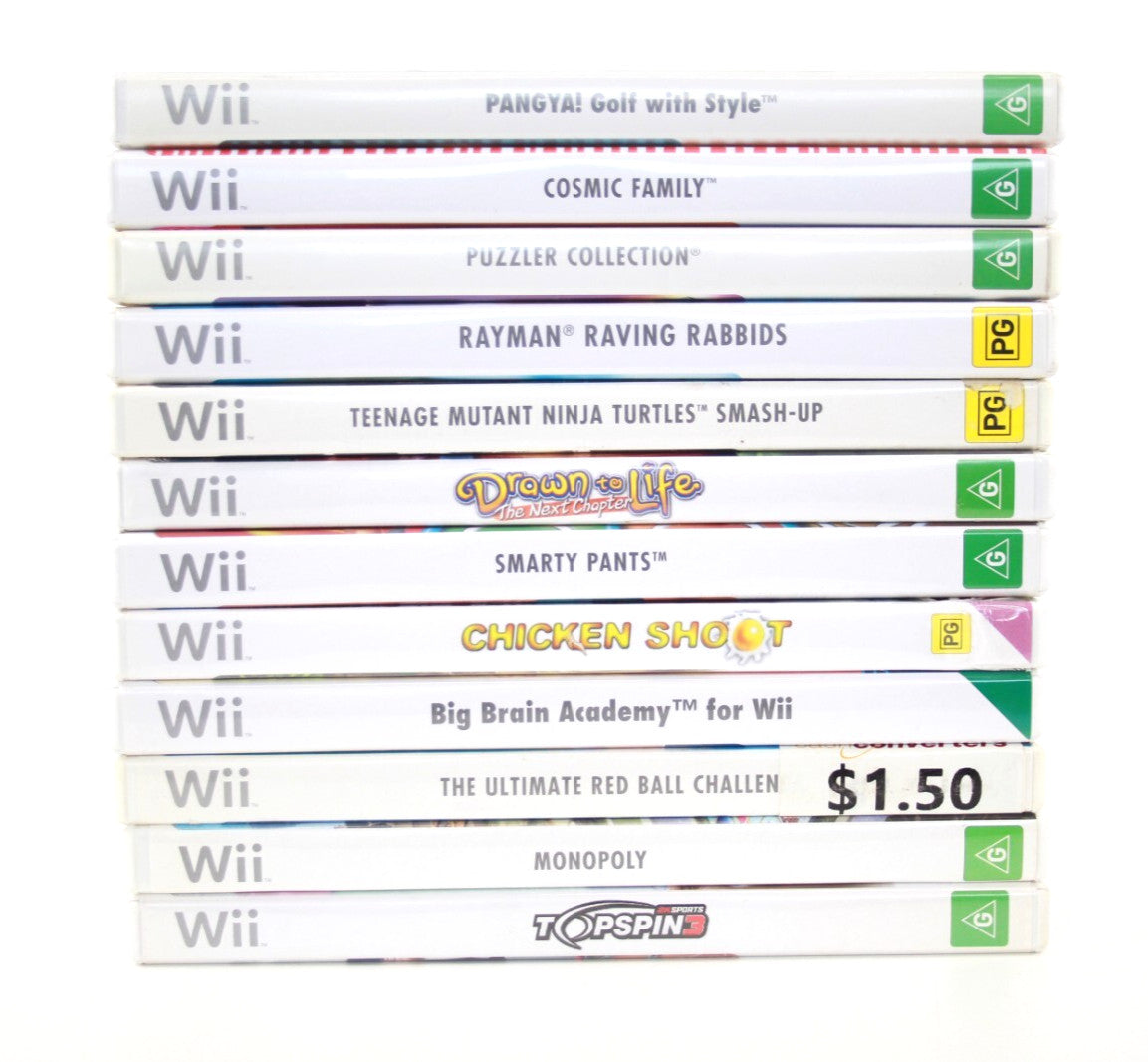 x12 Nintendo Wii Video Game Bundle Lot (12 Games)