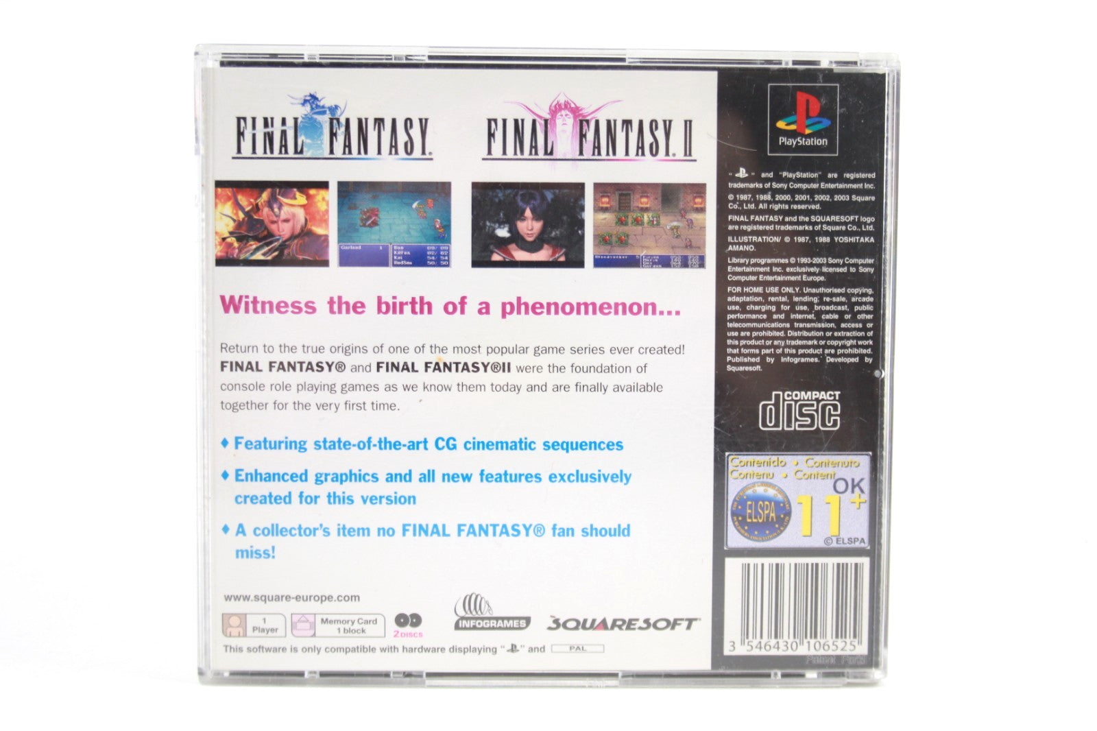 Final Fantasy Origins - PlayStation 1 (PS1) [PAL] - WITH WARRANTY *COS*