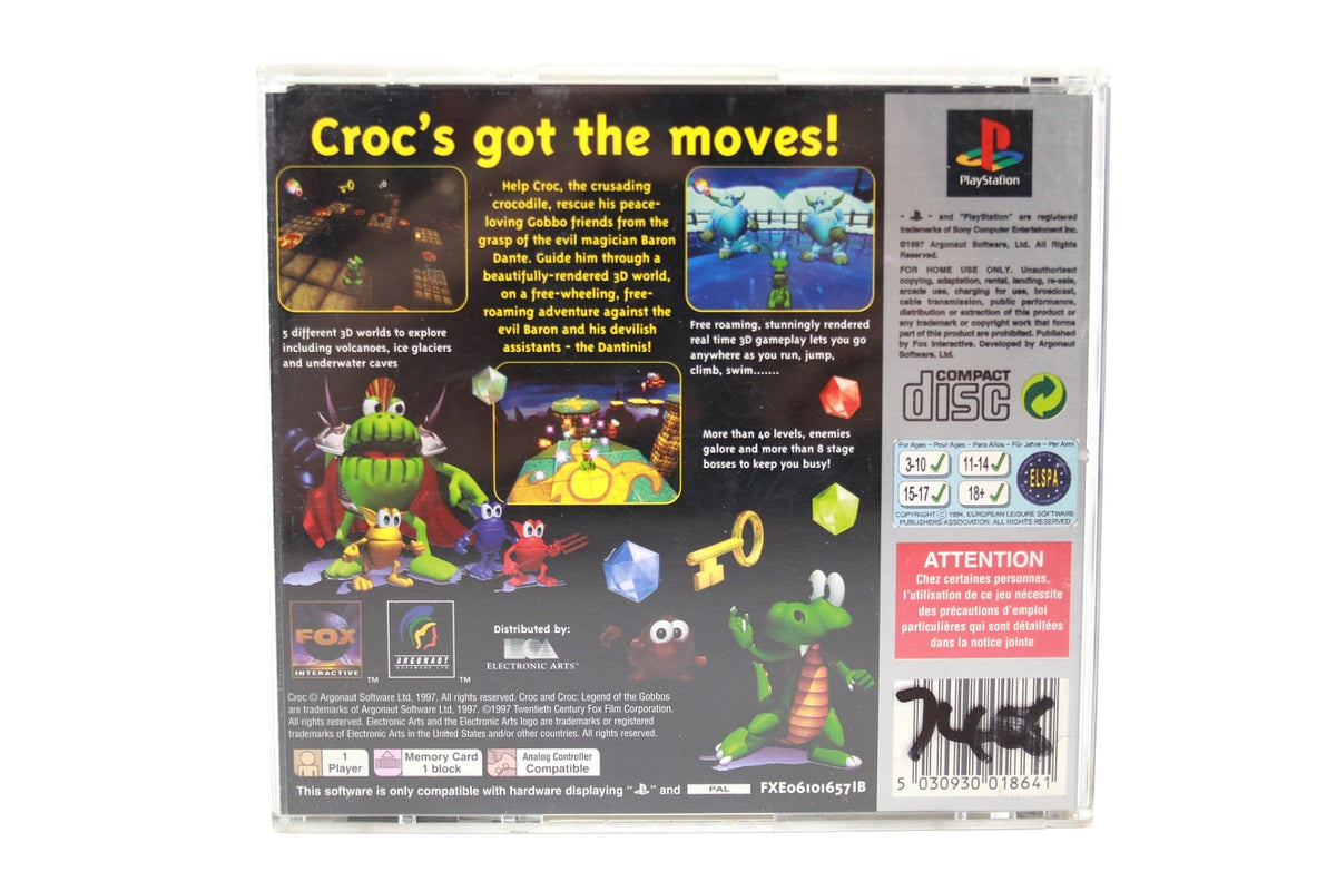 Croc Legend of the Gobbos  [Platinum] - PlayStation (PS1) [PAL] - WITH WARRANTY