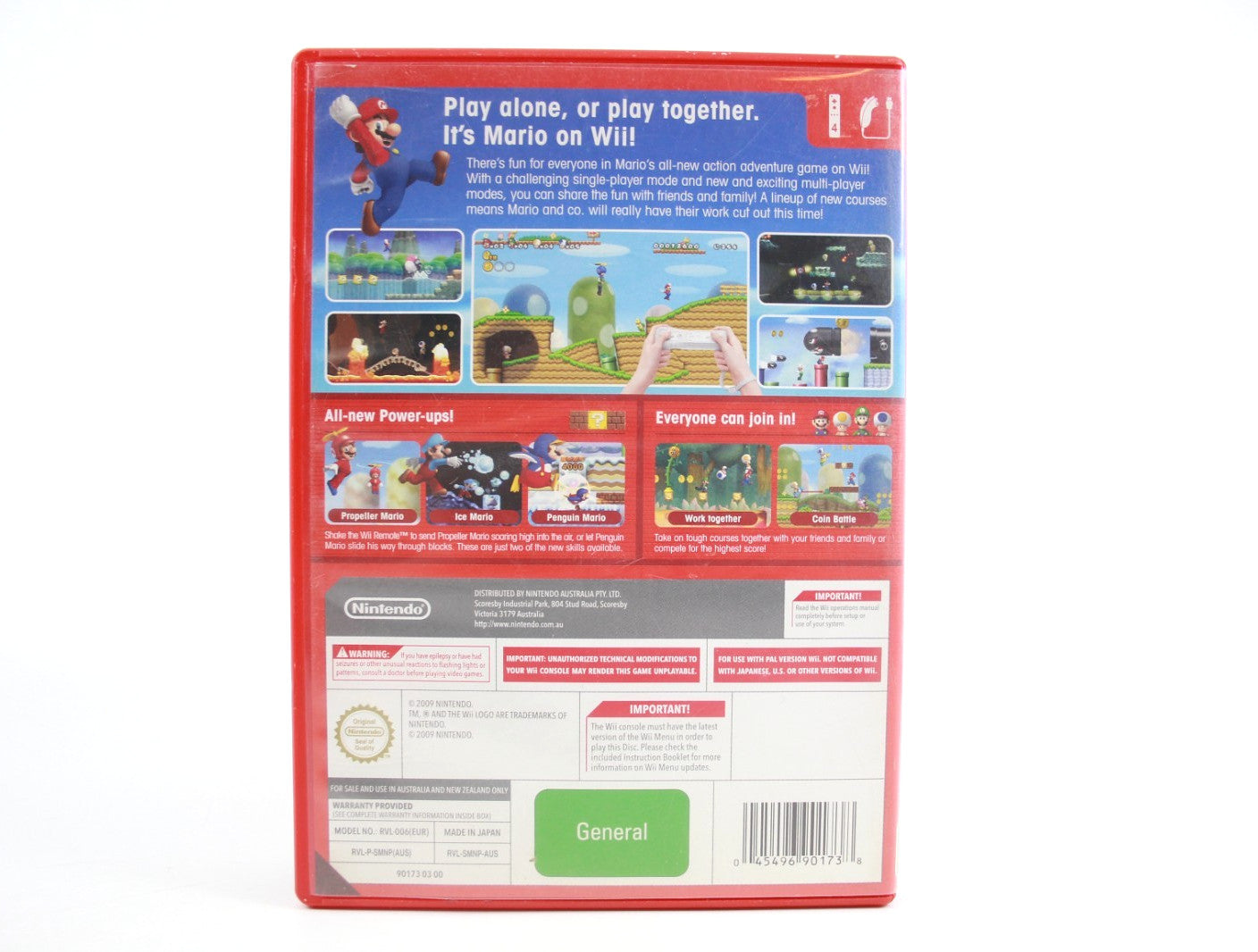 New Super Mario Bros - Nintendo Wii [PAL] - WITH WARRANTY