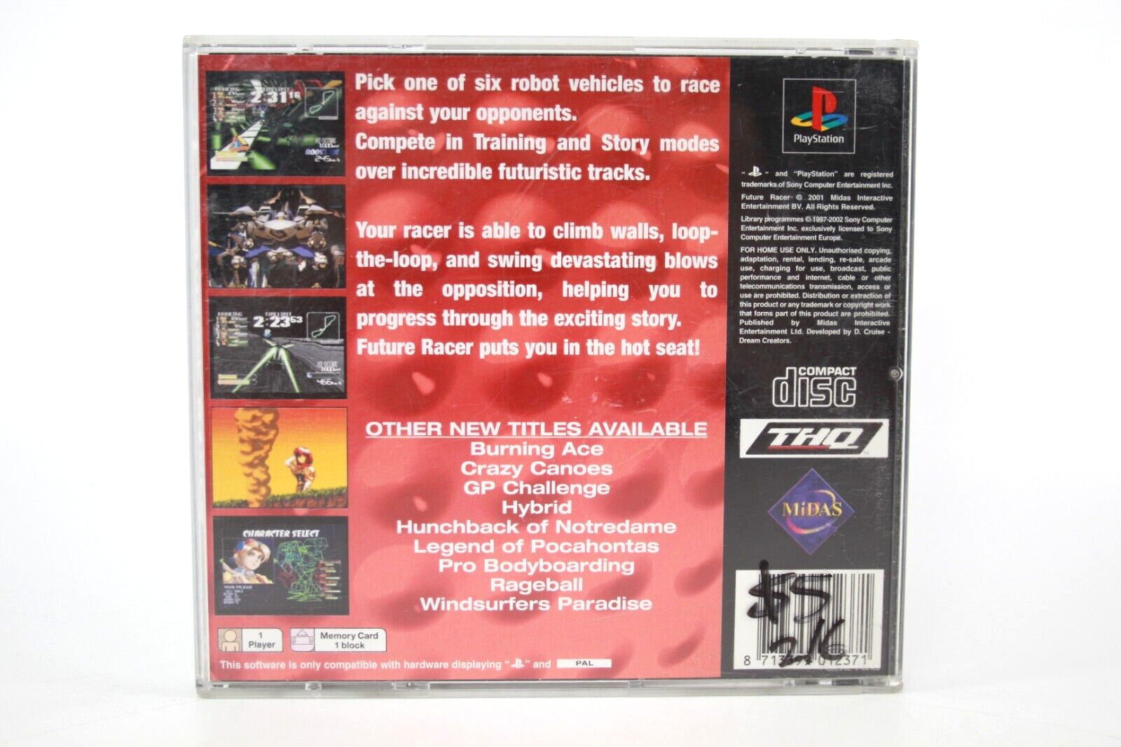 Future Racer - PlayStation 1 (PS1) [PAL] - WITH WARRANTY