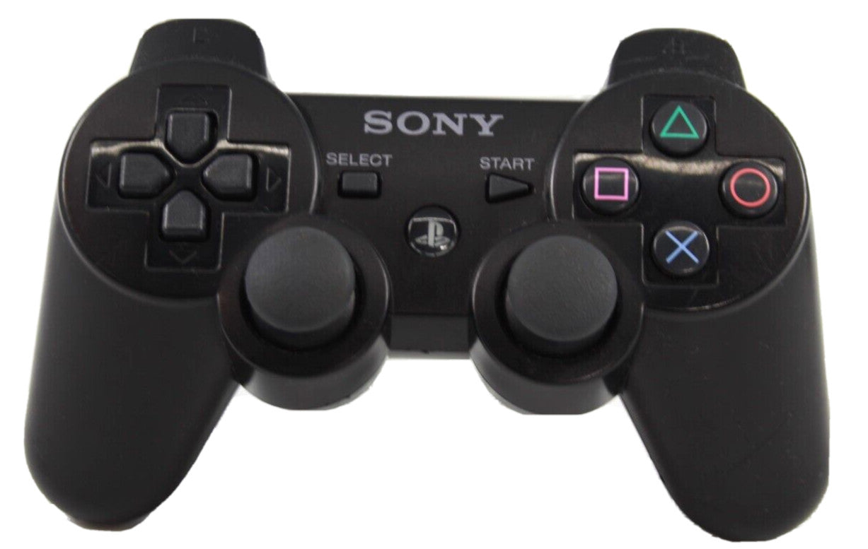 Official Playstation 3 Controller Dualshock3 Ps3 Wireless -Black - TESTED WORKS!