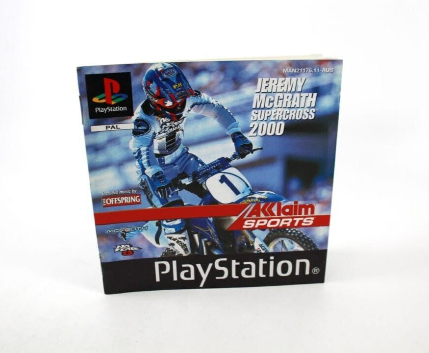 Jeremy McGrath Supercross 2000 - PlayStation (PS1) ***Manual Only***