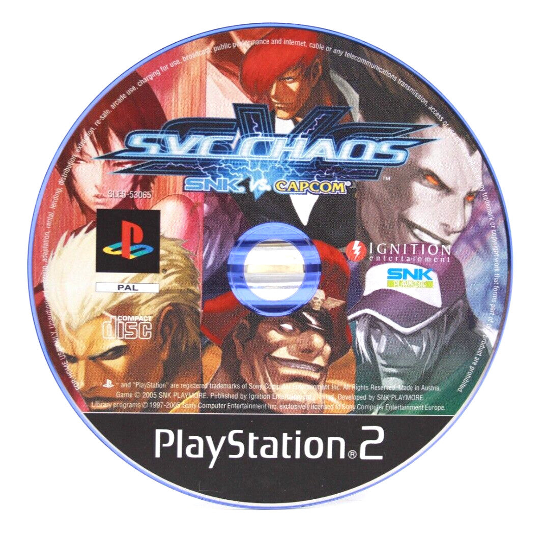 SVC Chaos SNK VS. Capcom [DISC ONLY] - PlayStation 2 (PS2) [PAL] - WITH WARRANTY