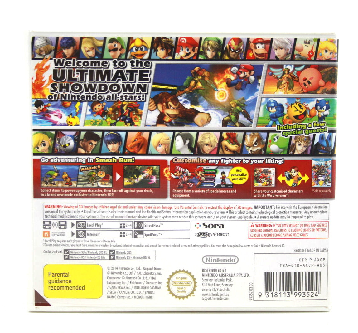 Super Smash Bros. For Nintendo 3DS (3DS) [PAL] - WITH WARRANTY - Bros