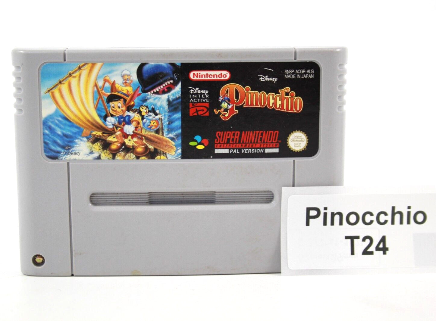 Pinocchio [CART ONLY] - Super Nintendo (SNES) [PAL] - WITH WARRANTY