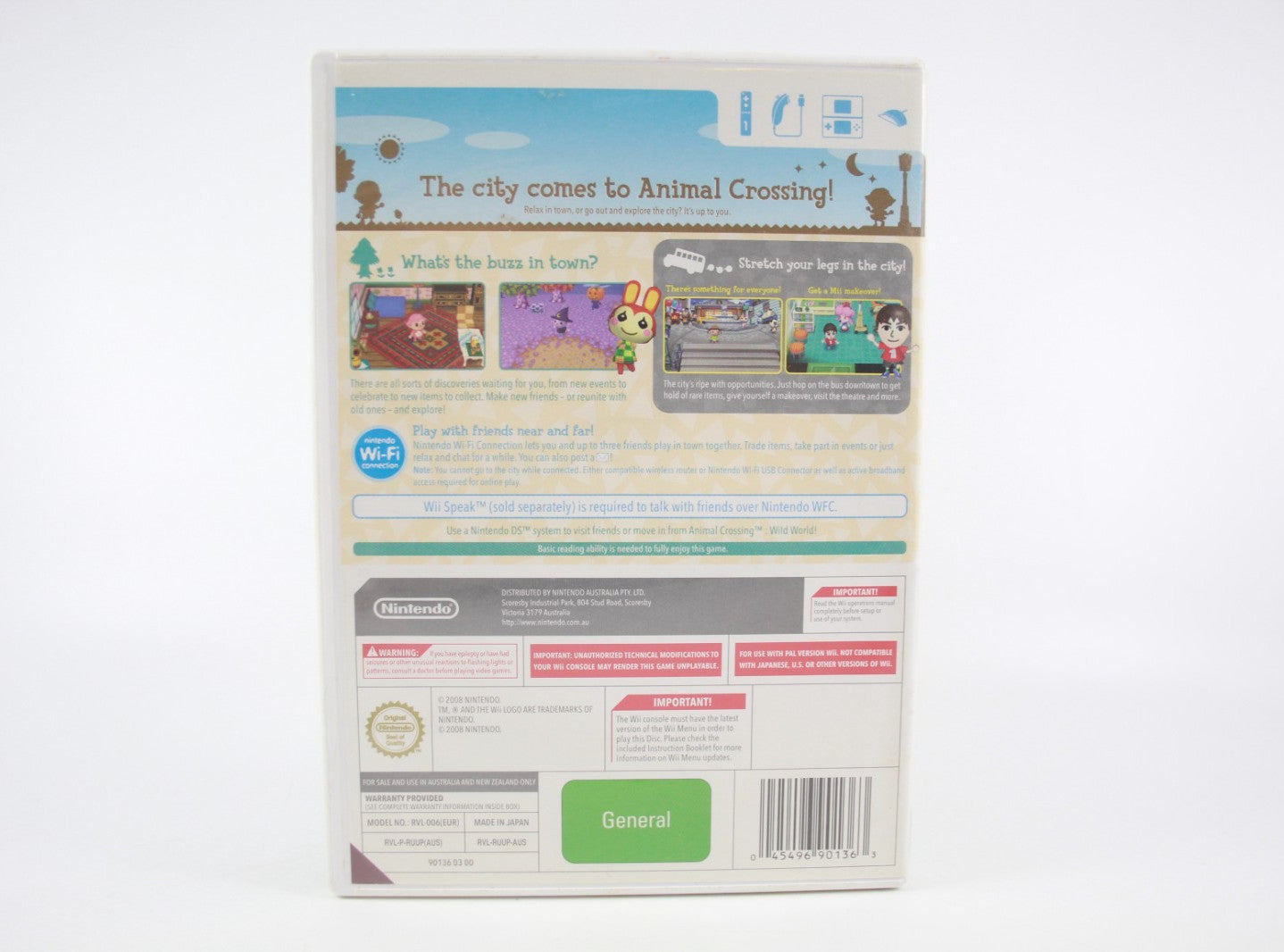 Animal Crossing: Let's Go to the City - Nintendo Wii [PAL] - WITH WARRANTY