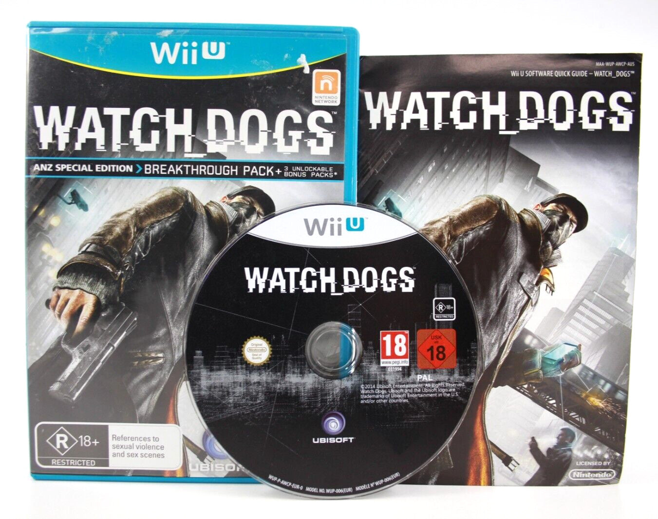 Watch Dogs ANZ Special Edition - Nintendo Wii U [PAL] - WITH WARRANTY