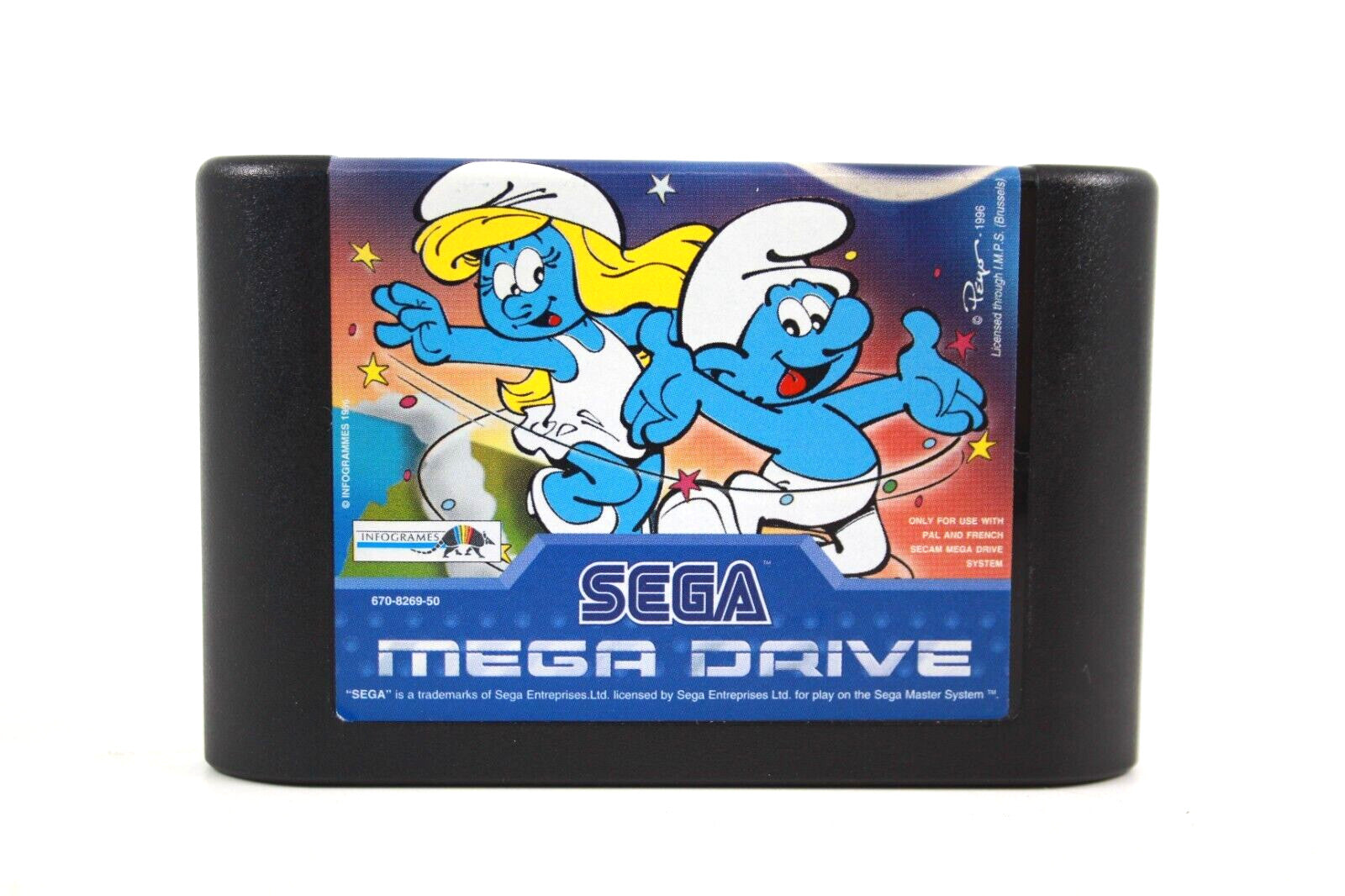 The Smurfs - Les Schtroumpfs Autour Du Monde. - SEGA Mega Drive [PAL] - WARRANTY