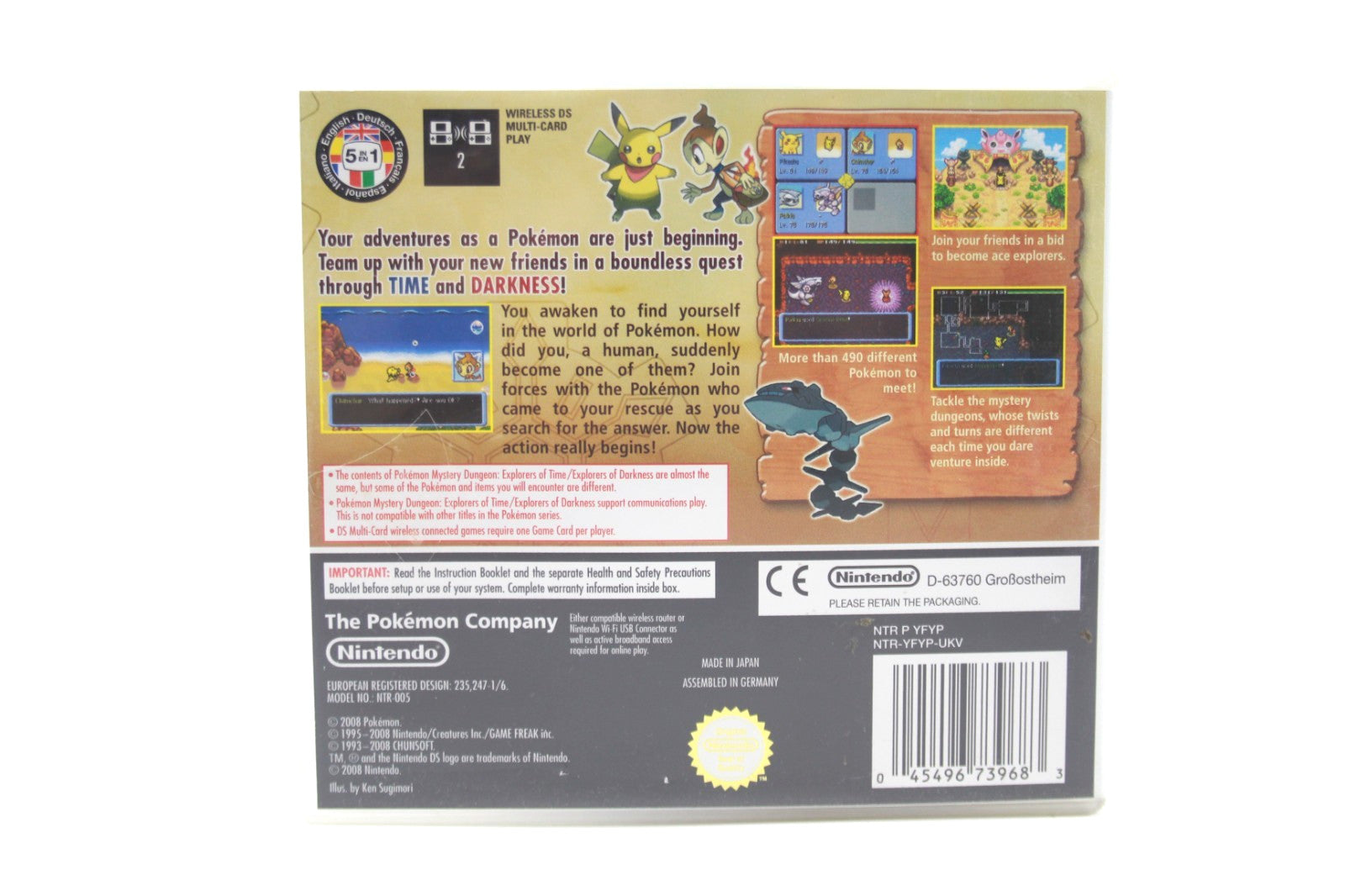 Pokémon Mystery Dungeon Explorers of Darkness Nintendo DS [PAL] - WITH WARRANTY