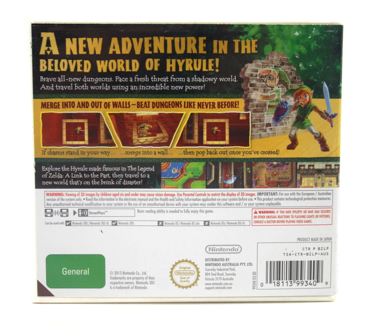 The Legend of Zelda: A Link Between Worlds (3DS) [PAL] - WITH WARRANTY