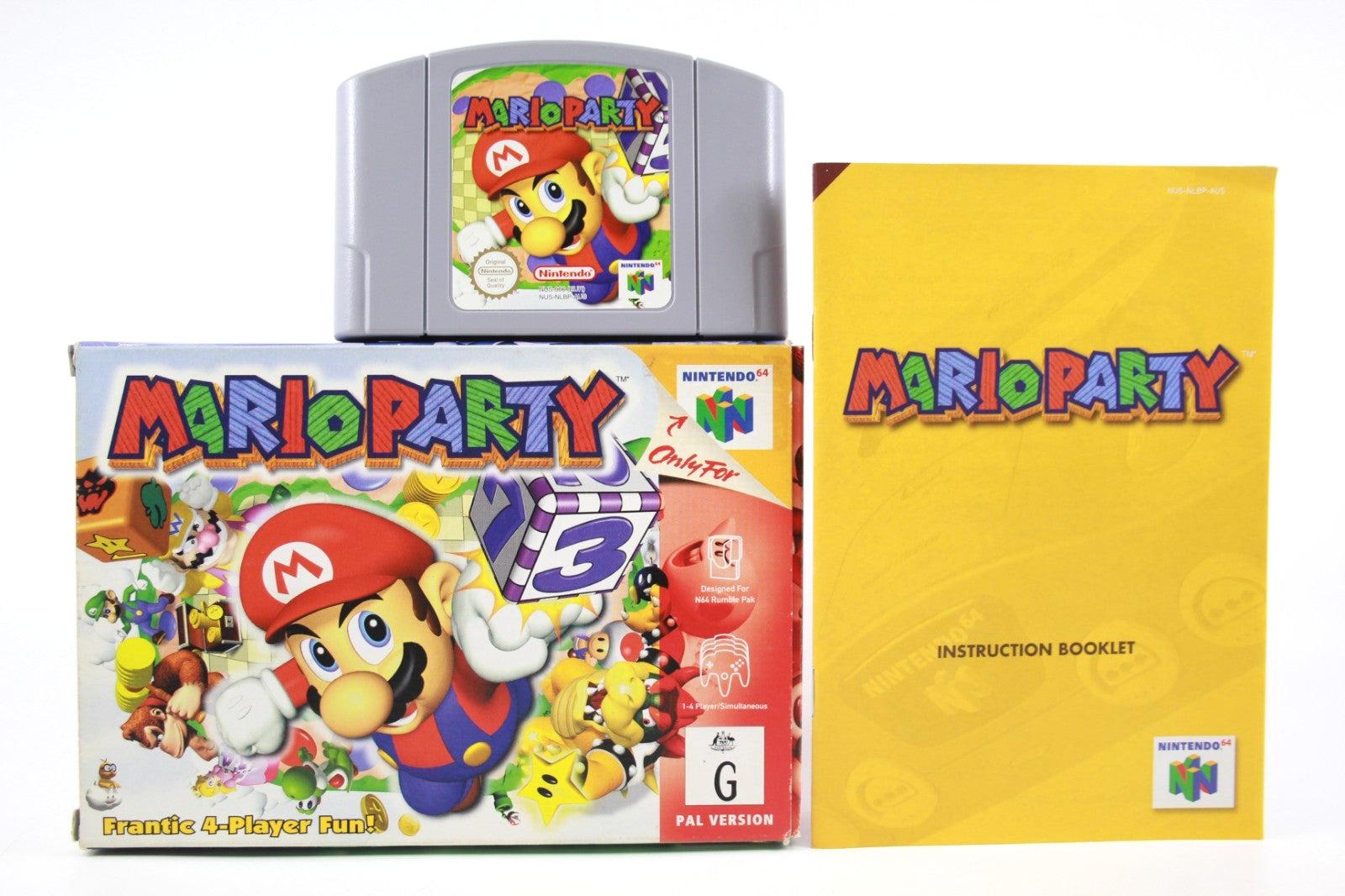 🔥 *NEAR MINT* Mario Party - Nintendo 64 (N64) [PAL] *COMPLETE IN BOX* 🎮