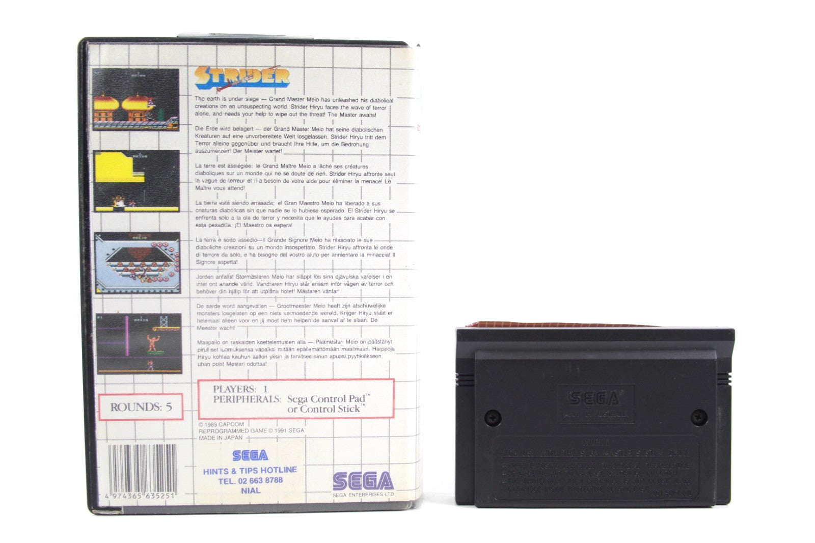 Strider - SEGA Master System [PAL] - WITH WARRANTY