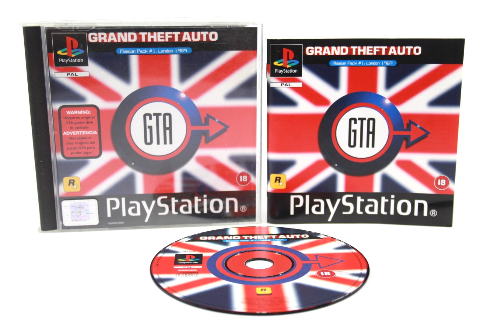 Grand Theft Auto: Mission Pack 1 London 1969 - PlayStation (PS1) [PAL] WARRANTY