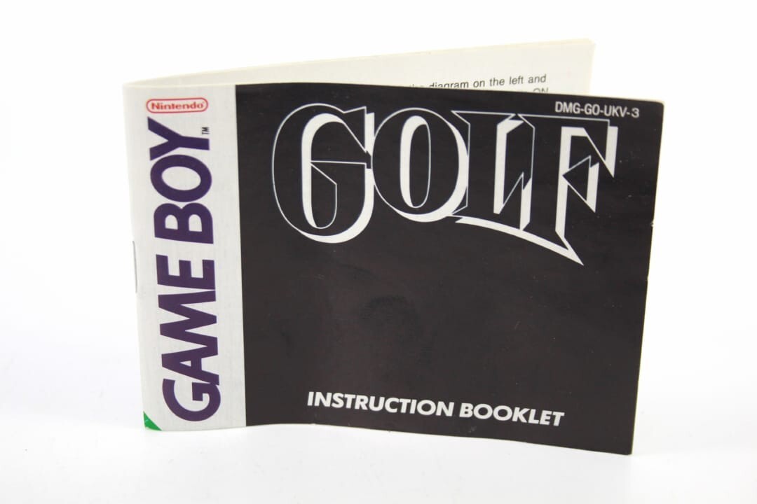 Golf - Nintendo Game Boy *Manual Only*