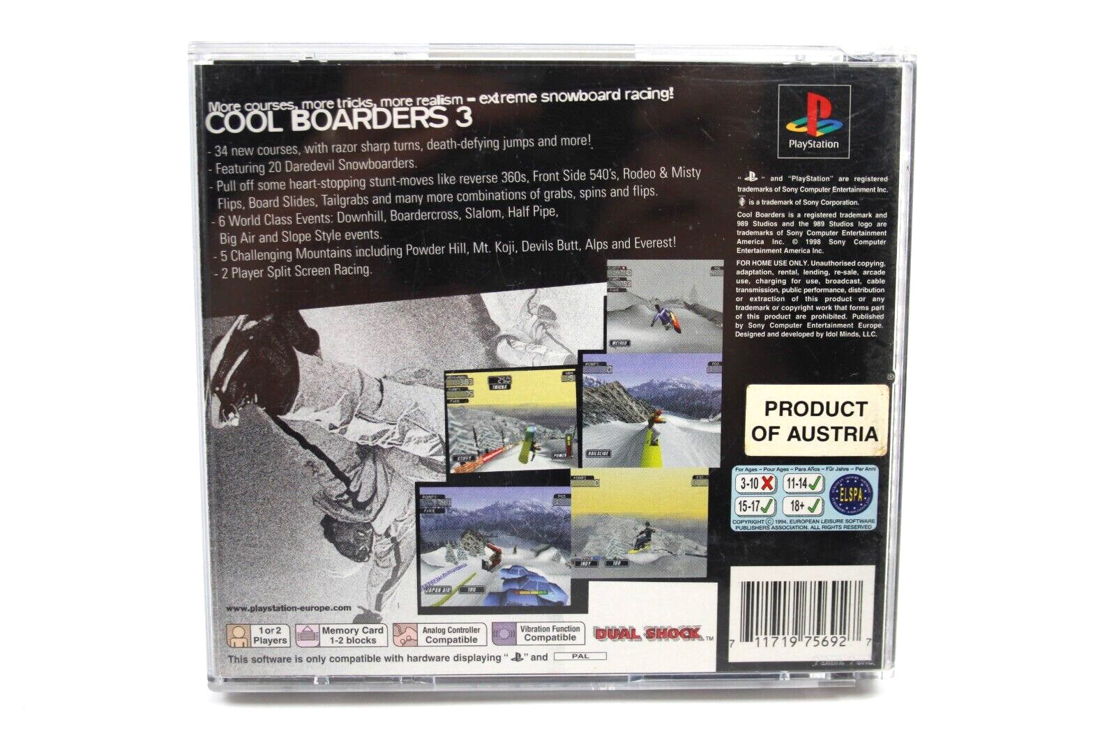 Cool Boarders 3 (PS1) [PAL] - WITH WARRANTY