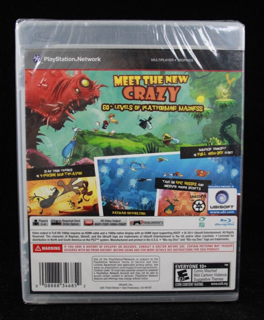 Rayman Origins [BRAND NEW/SEALED] - PlayStation 3 (PS3) [NTSC-U]