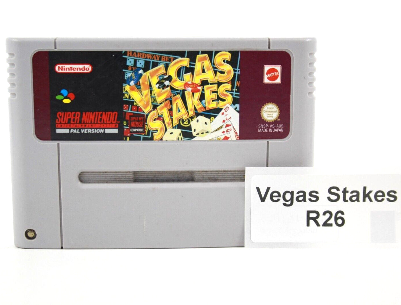 Vegas Stakes [NEW SAVE BATTERY] (SNES) [PAL] - WITH WARRANTY