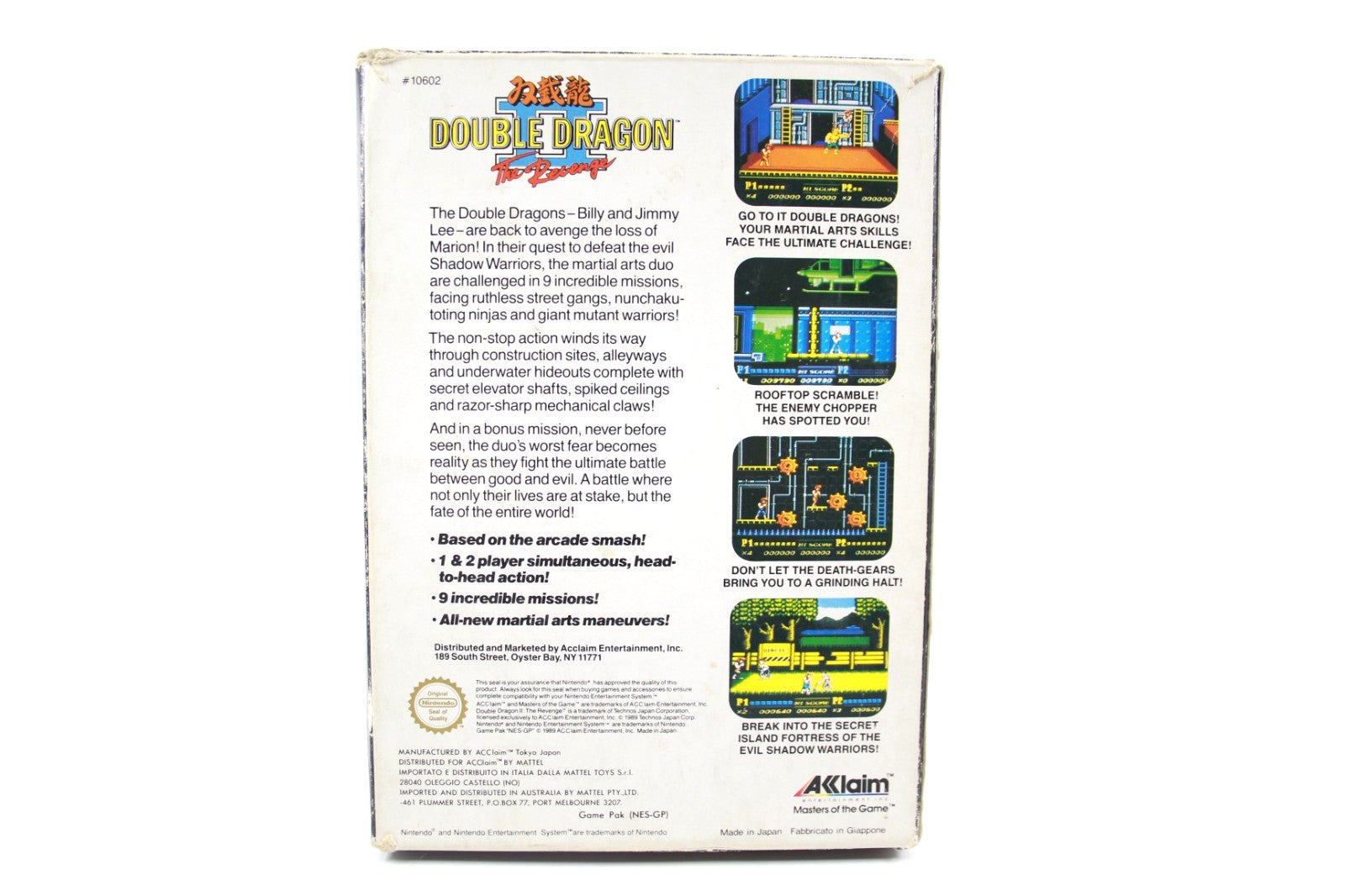 Double Dragon II - Nintendo Entertainment System (NES) [PAL] - WITH WARRANTY