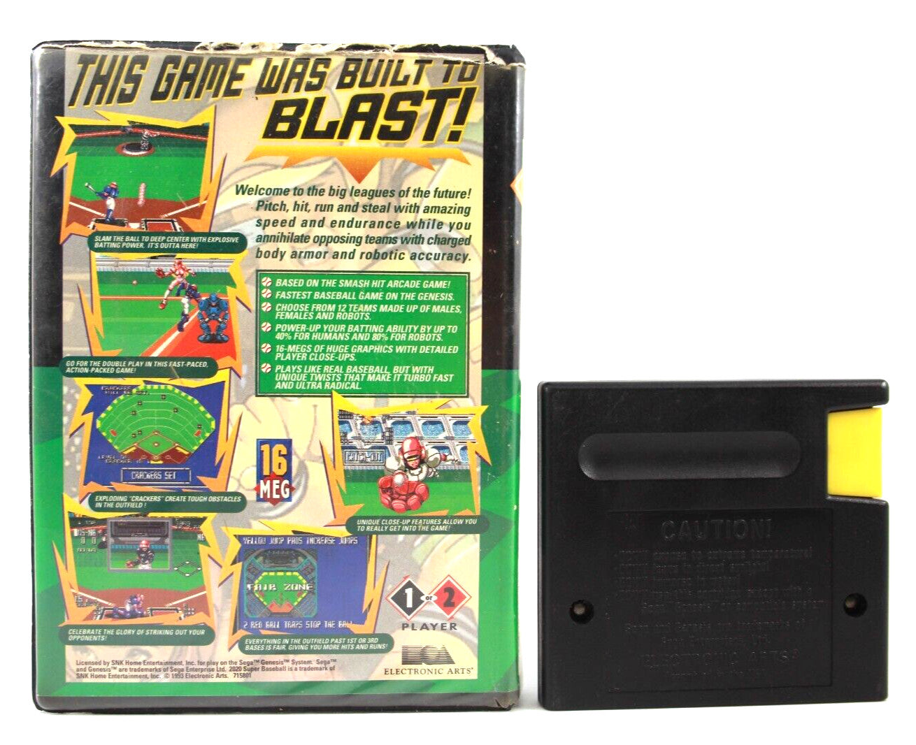 Super Baseball 2020 - SEGA Genesis [NTSC-U] - WITH WARRANTY