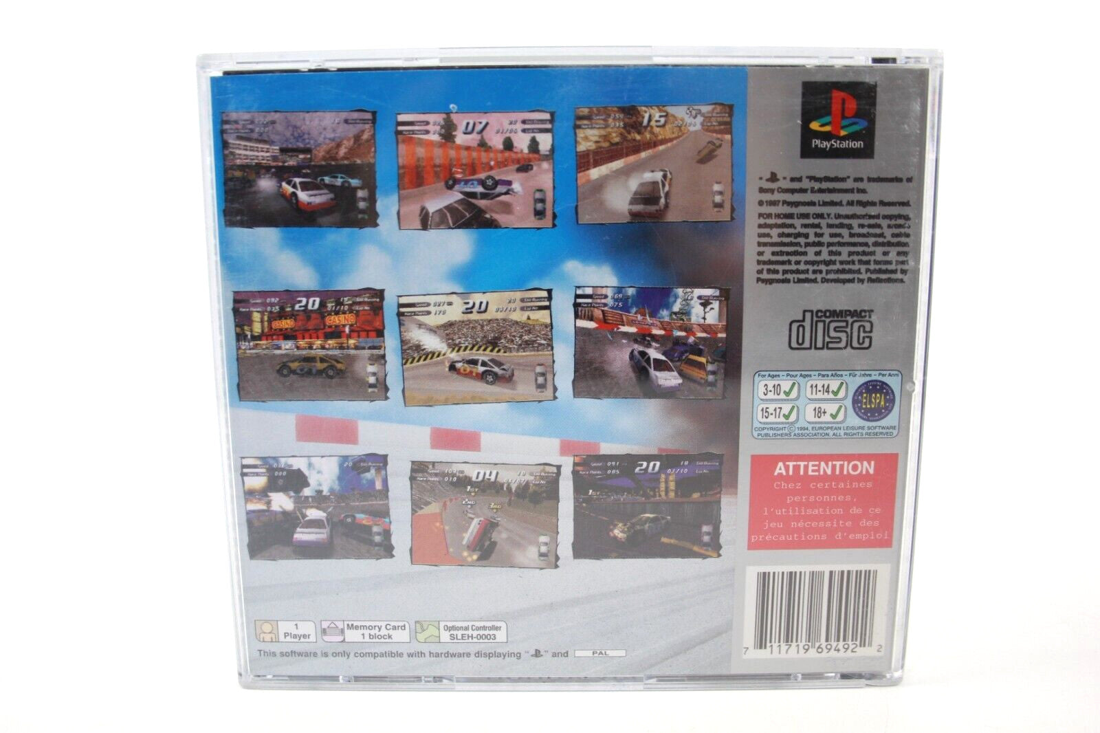 Destruction Derby 2 [Platinum] - PlayStation 1 (PS1) [PAL] - WITH WARRANTY