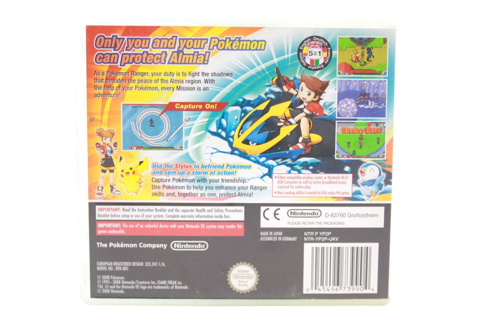 Pokémon Ranger: Shadows of Almia - Nintendo DS [PAL] - WITH WARRANTY *COS*