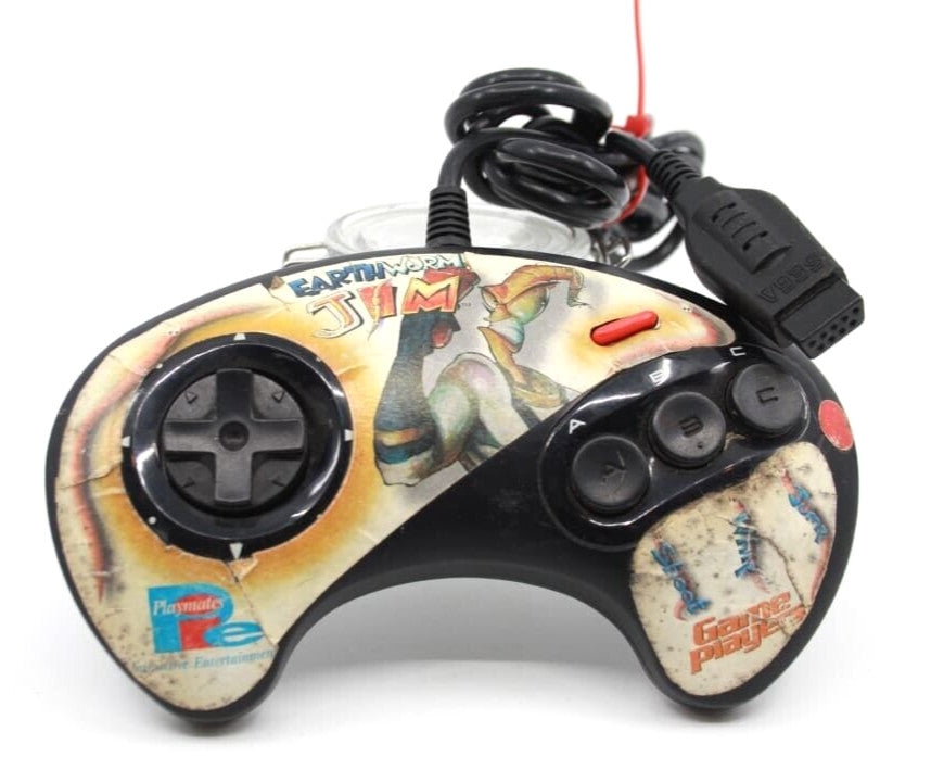 SEGA Mega Drive/Genesis Controller [Earth Worm Jim Sticker]