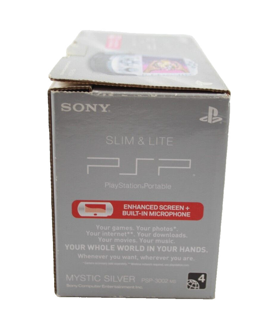 Sony PlayStation Portable (PSP) Console Slim 3002 [Mystic Silver] *BOX ONLY*