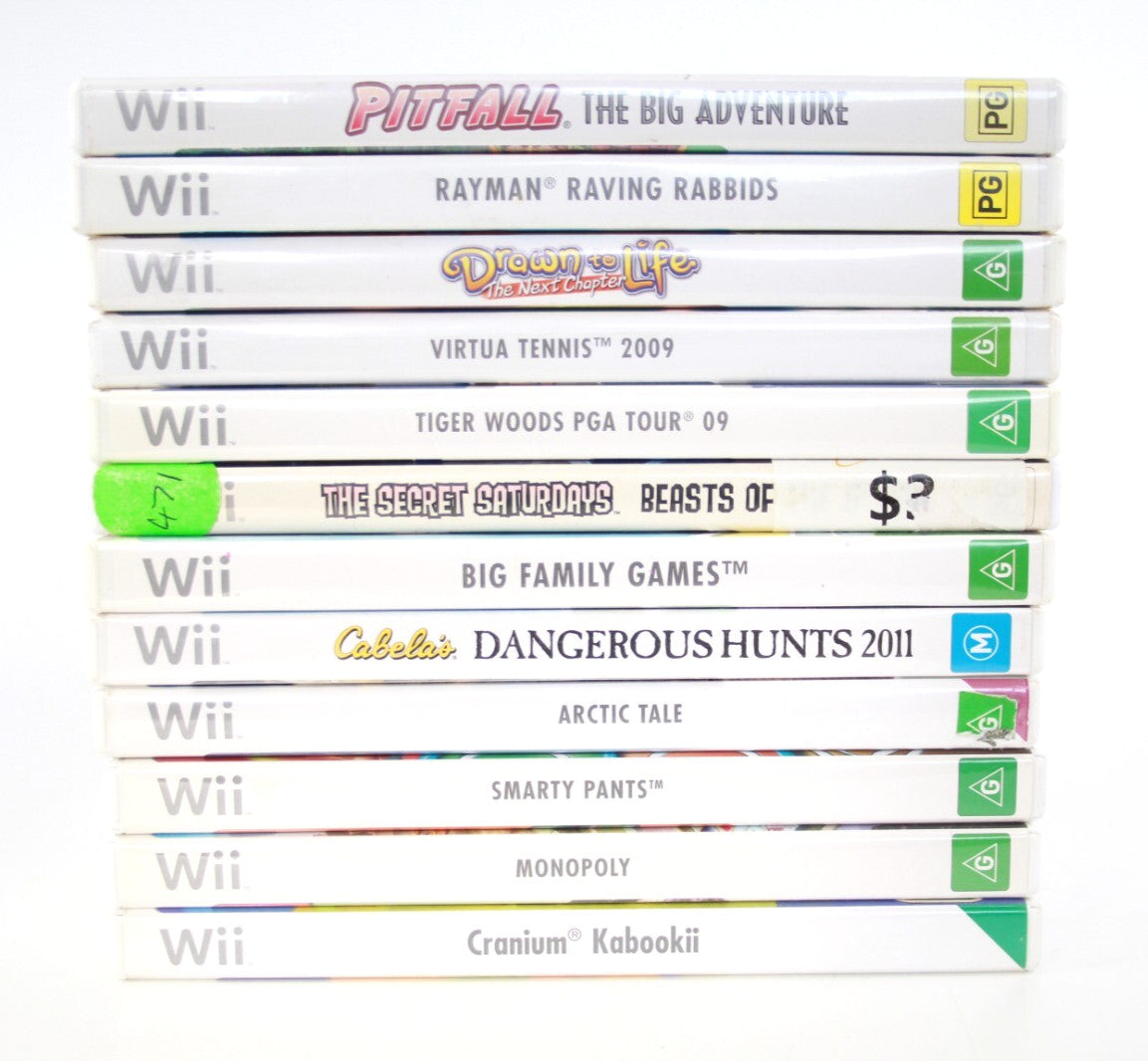 x12 Nintendo Wii Video Game Bundle Lot (12 Games)