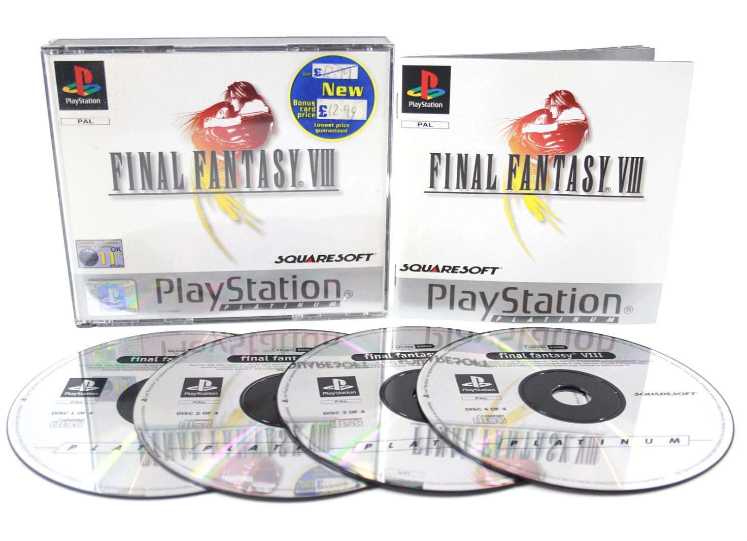 Final Fantasy VIII [Platinum] - PlayStation (PS1) [PAL] - WITH WARRANTY