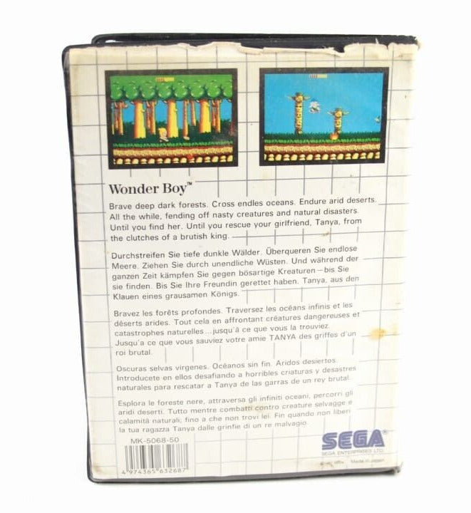 Wonder Boy - SEGA Master System [PAL] WITH WARRANTY