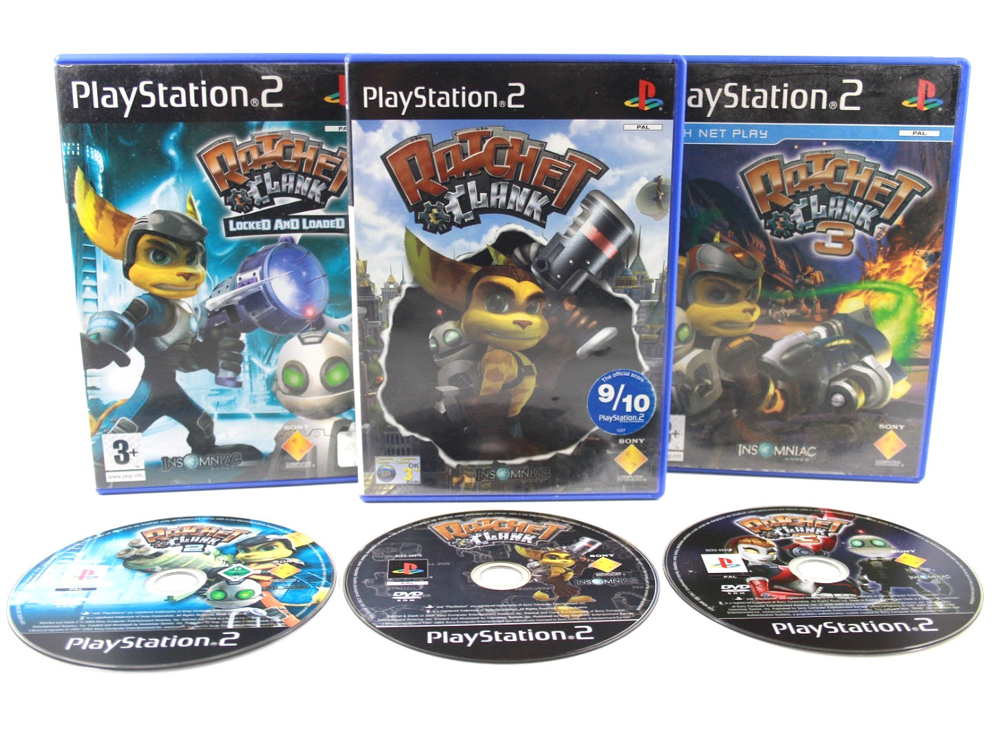 Ratchet & Clank 1/2/3 (BLACK LABEL) - PlayStation 2 (PS2) [PAL] - WITH WARRANTY
