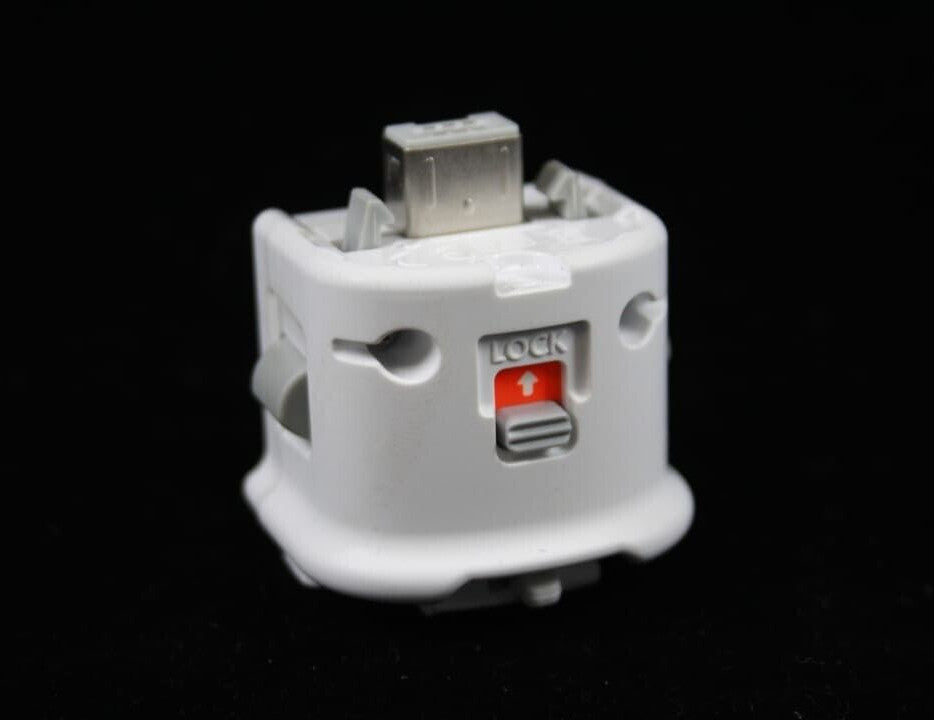 Official Nintendo Motion Plus Sensor Adapter For Nintendo Wii Remote - White