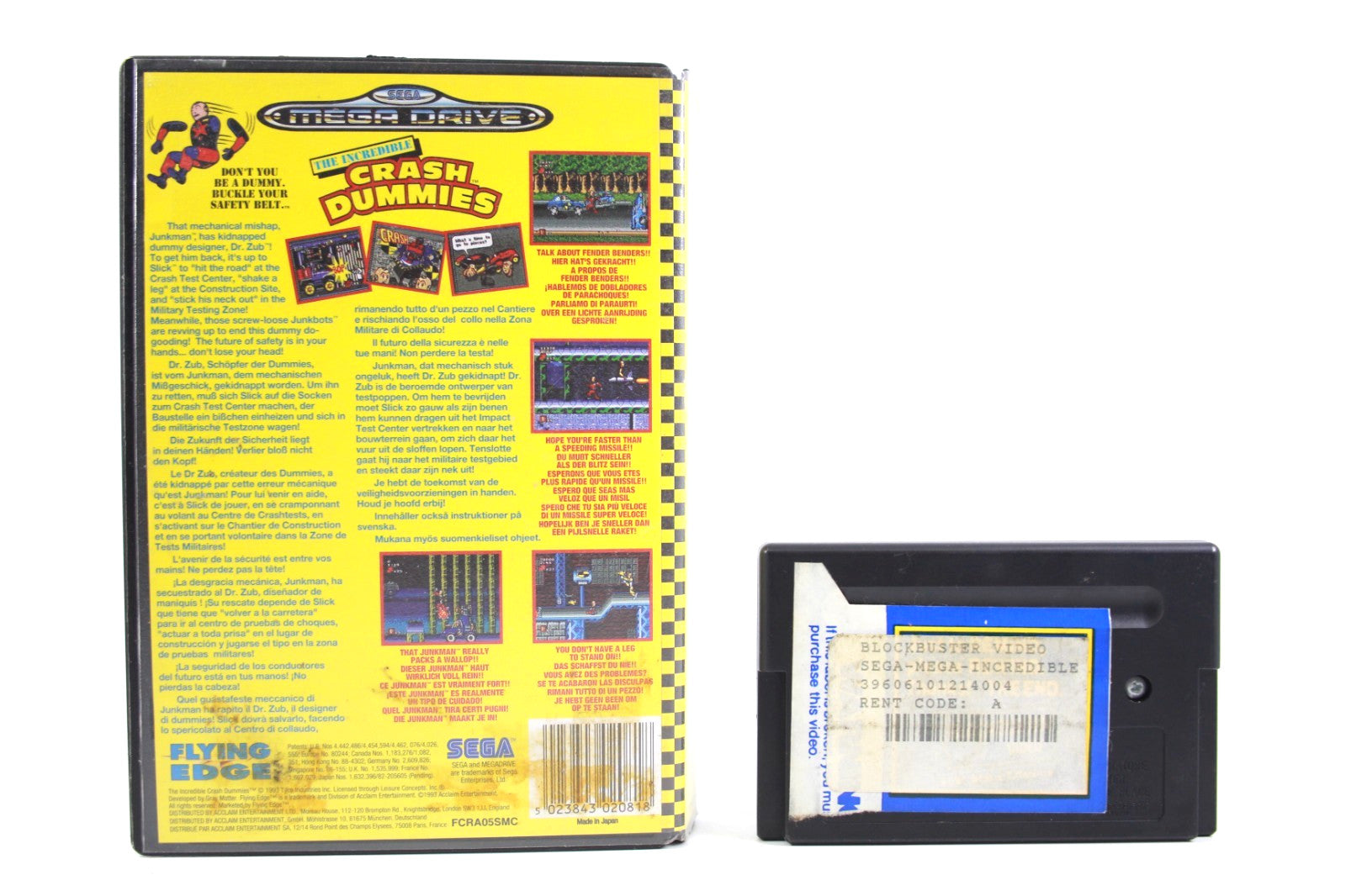 The Incredible Crash Dummies - SEGA Mega Drive [PAL] - WITH WARRANTY
