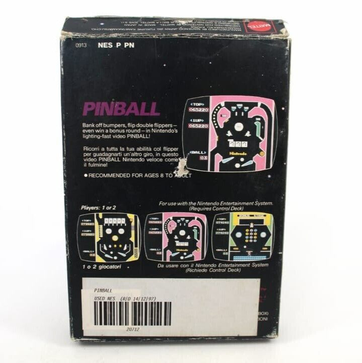 Pinball - Nintendo Entertainment System (NES) [PAL] WITH WARRANTY