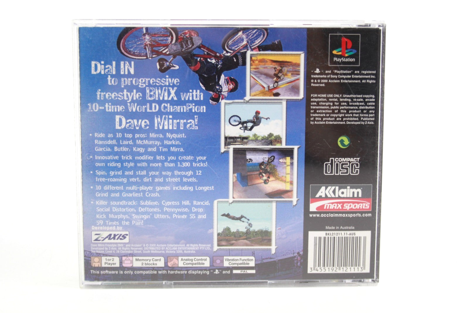 Dave Mirra Freestyle BMX - PlayStation 1 (PS1) [PAL] - WITH WARRANTY