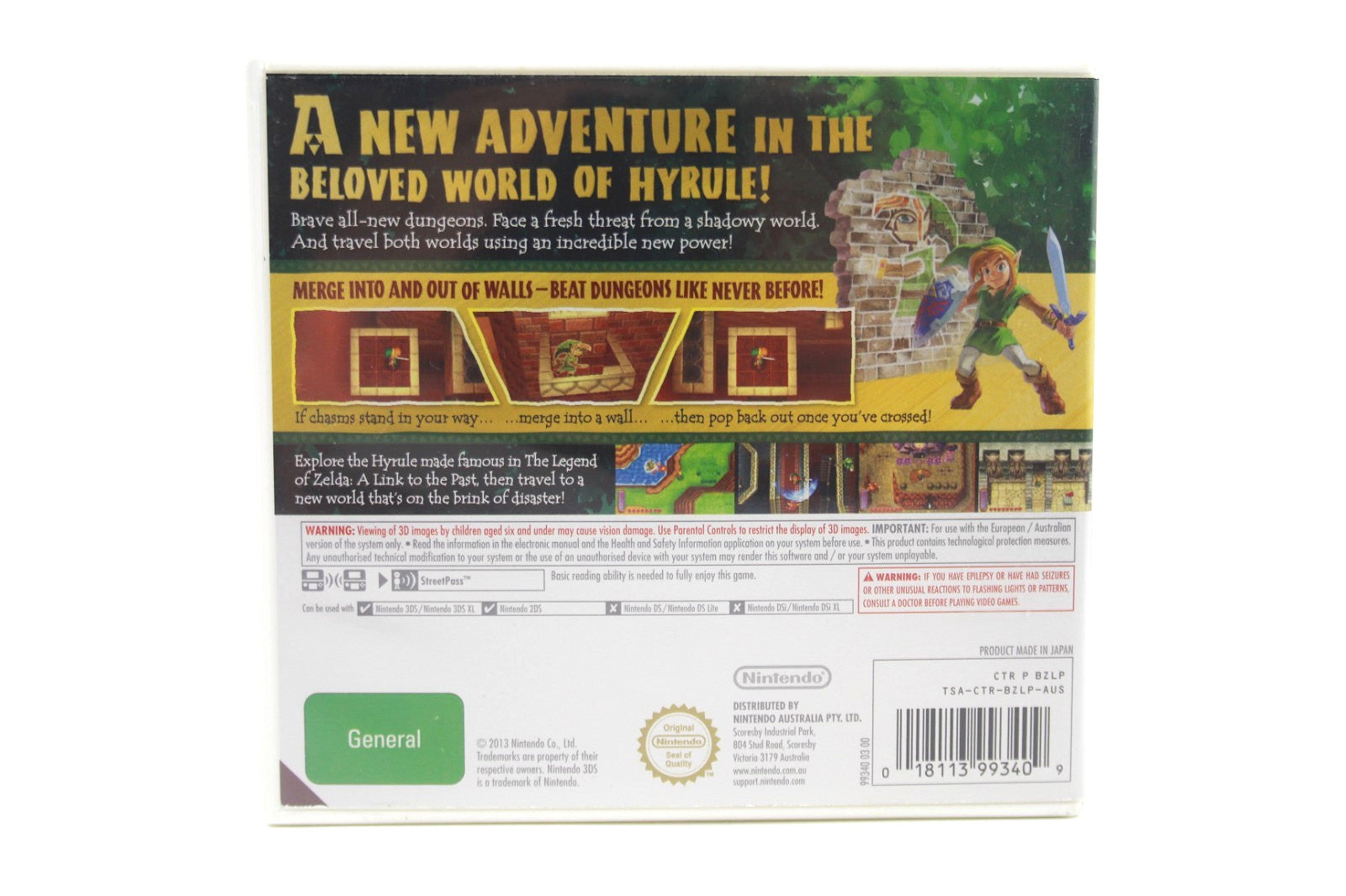 The Legend of Zelda A Link Between Worlds - Nintendo 3DS [PAL] - WITH WARRANTY