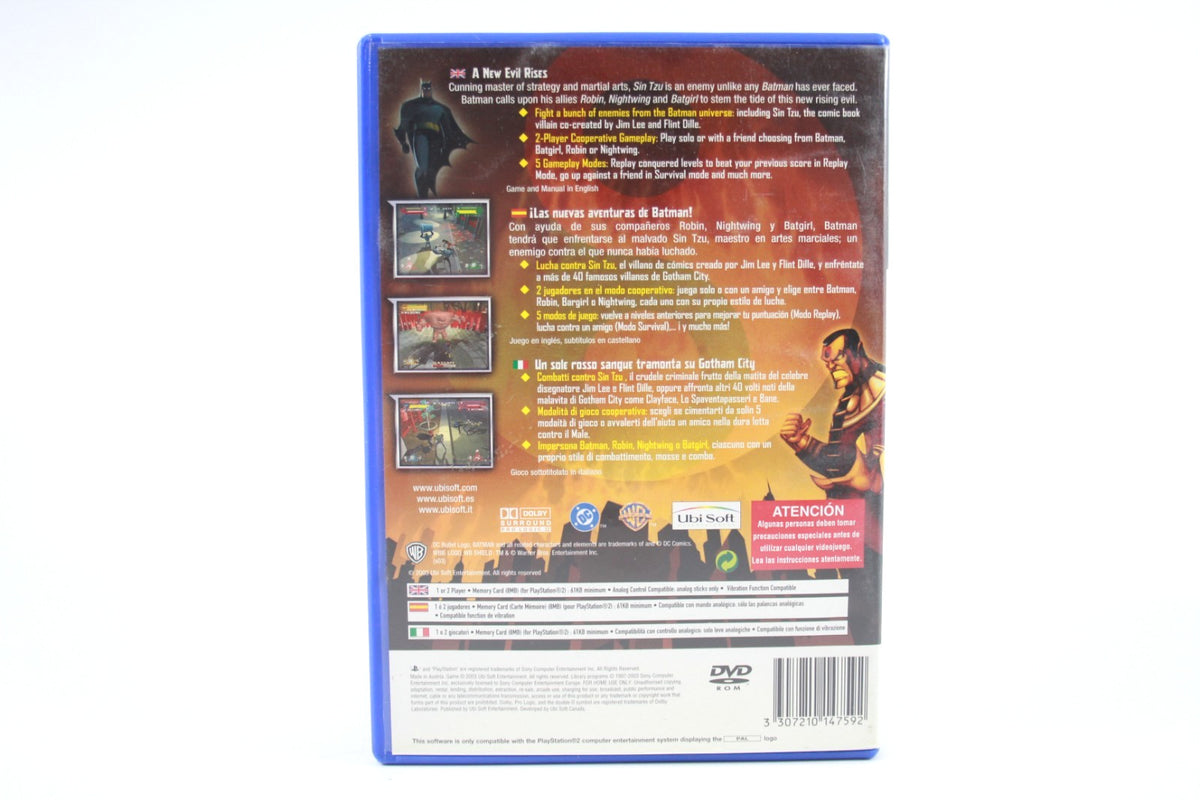 **MINT DISC** Batman: Rise of Sin Tzu (PS2) [PAL] - WITH WARRANTY [Black Label]